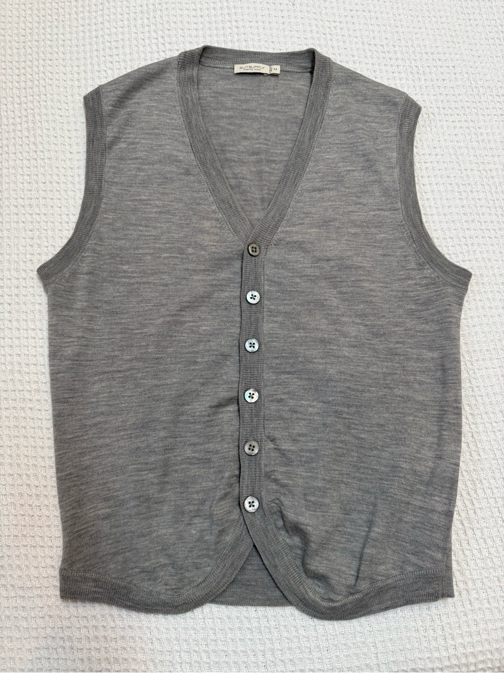 Suit supply men’s merino wool vest cardigan